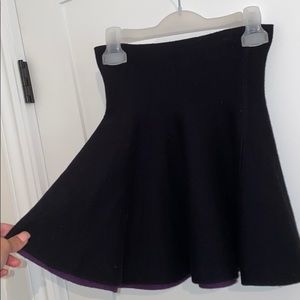 Blue/purple reversible skirt